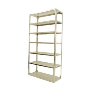 Bolted Shelving Steel Bay 7 Shelves – Uni-Angle – Seven Shelf Kit – Painted – 335.3 x 91.4 x 76.2 cm