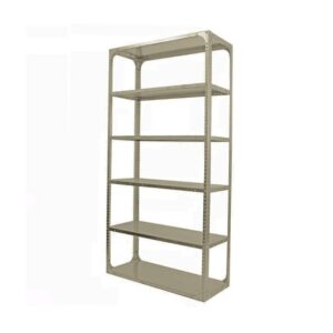 Bolted Shelving Steel Bay 6 Shelves – Uni-Angle – Six Shelf Kit – Painted – 213.4 x 91.4 x 91.4 cm