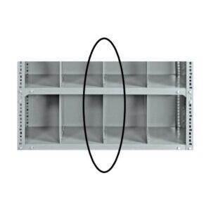 Bolted Shelving Steel Shelf Divider – Uni-Angle – Galvanised – 22.8 x 38.1 cm