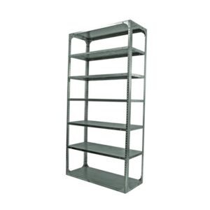 Bolted Shelving Steel Bay 7 Shelves – Uni-Angle – Seven Shelf Kit – Galvanised – 274.3 x 91.4 x 45.7 cm