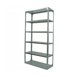 Bolted Shelving Steel Bay 6 Shelves – Uni-Angle – Six Shelf Kit – Galvanised – 274.3 x 91.4 x 38.1 cm