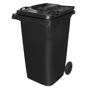 240L Wheelie Bin – 2 Wheel – Plastic – Black