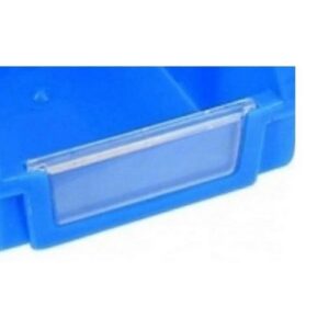 Matlock Louvre Panel Bin Label Holder – Plastic – 5 Pack – Clear – Ideal for Matlock Storage Bin 1 – Pack of 5