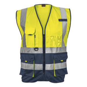 Utility Waistcoat – Yellow/Navy