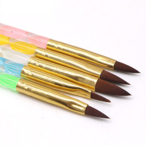 Acrylic 5pc brush set – Swirl Design