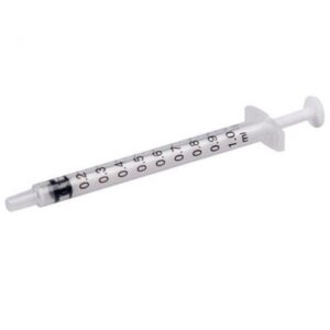 1ml Syringe Sterile with Luer Slip Tip – 100 Syringes