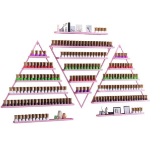 Glam Shelf Polish Display – 3pc set – Pink