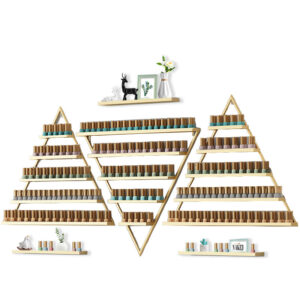 Glam Shelf Polish Display – 3pc set – Gold