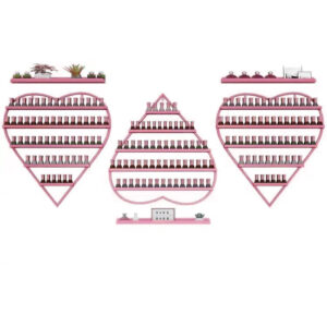 Love Nail Polish Display Set – 3pc – Pink