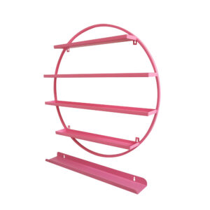 Diva Round Nail polish display Shelf – Pink