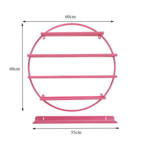 Diva Round Nail polish display Shelf – Gold