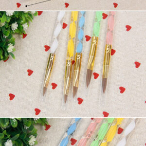 Acrylic 5pc brush set – Swirl Design