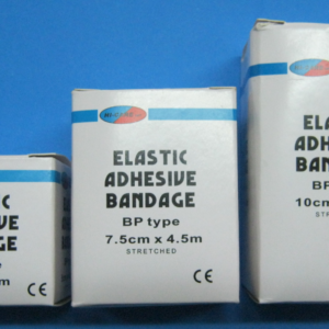 Bandage Adhesive Elastic – 75mmx4.5m HC White EAB Heavy Sports Bandage