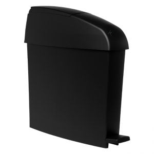 12lt Sanitary Bin (Mini Ped) – MATT BLACK PLASTIC