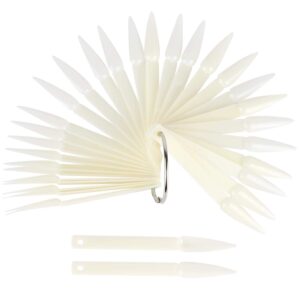 Nail pops display set – Stiletto (Clear / Natural) 50pcs
