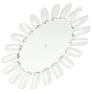 Nail colour display round – 20 nails | CLEAR