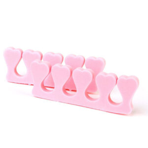 Toe seperators foam – Pink hearts (pair)