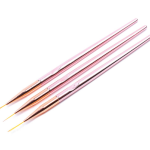 Rose Gold striping brush set | 3pc